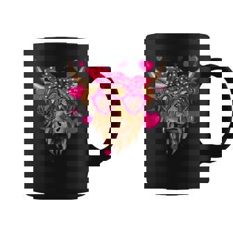 Cute Highland Cow For Highland Cow Valentines Day Coffee Mug - Thegiftio