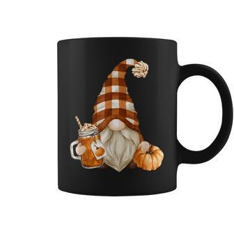 Cute Holiday Gnome For Thanksgiving With Fall Pumpkin Spice Coffee Mug - Monsterry