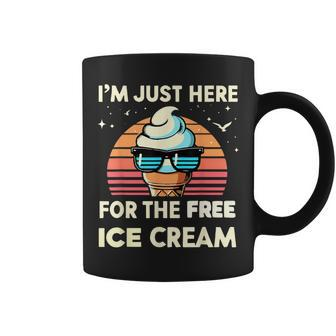 Cute I'm Just Here For The Free Ice Cream Cruise 2024 Coffee Mug - Monsterry DE