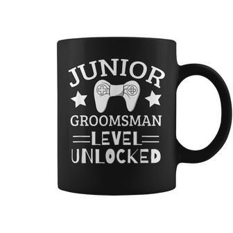 Cute Junior Groomsman Gaming Wedding Party Jr Boys Coffee Mug - Monsterry