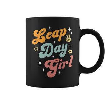 Cute Leap Day Girl Feb 29Th Birthday Leap Day February 29 Coffee Mug - Seseable