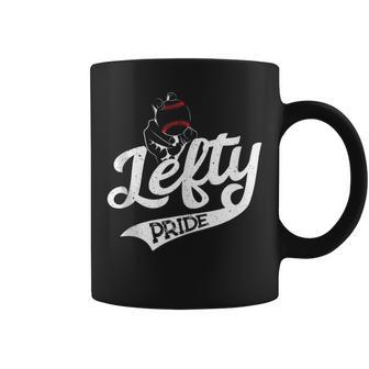 Cute Lefty Pride Baseball Softball Left Handed Pitcher Coffee Mug - Monsterry