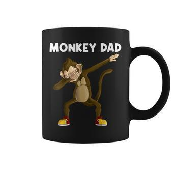 Cute Monkey For Dad Papa Gorilla Ape Chimpanzee Animal Coffee Mug - Monsterry DE