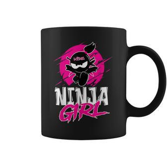 Cute Ninja Girl Ninja Fighter Coffee Mug | Crazezy