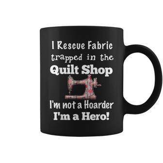 Cute Quilter Idea For Mom Quilting Fabric Quarters Coffee Mug - Monsterry