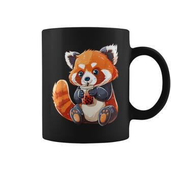 Cute Red Panda Bubble Tea Boba Tea Lover Coffee Mug - Monsterry AU