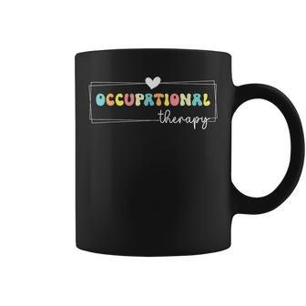 Cute Retro Groovy Occupational Therapy Month Ot Therapist Coffee Mug - Seseable