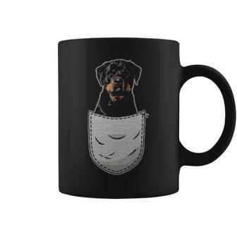 Cute Rottweiler Rott Rottie For Dog Lovers Pocket Owner Coffee Mug | Mazezy