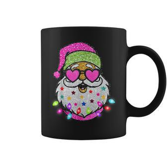 Cute Santa With Sunglasses Bling Bling Christmas Women Coffee Mug - Seseable