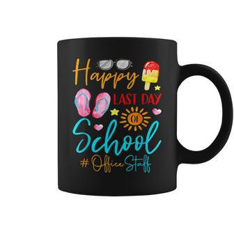 Cute Summer Teacher Happy Last Day Of School Office Staff Coffee Mug - Monsterry