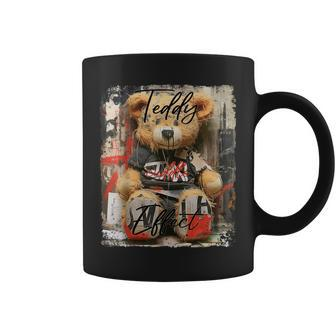 Cute Teddy Bear Graffiti Vintage Teddy Coffee Mug | Mazezy