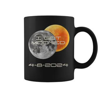 Cute Totality Solar Eclipse 2024 I Got Mooned April 8Th 2024 Coffee Mug - Thegiftio UK