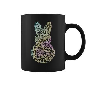 Cute Video Game Easter Bunny Tie Dye Peeps Gamer Boys Girls Coffee Mug | Crazezy UK