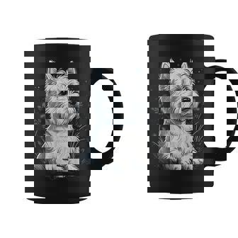 Cute Westie Dog On West Highland White Terrier Lover Coffee Mug - Seseable