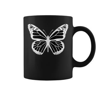 Cute White And Black Butterfly Coffee Mug - Monsterry AU