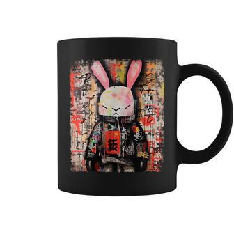Cyberpunk Japanese Futuristic Rabbit Samurei Coffee Mug - Thegiftio UK