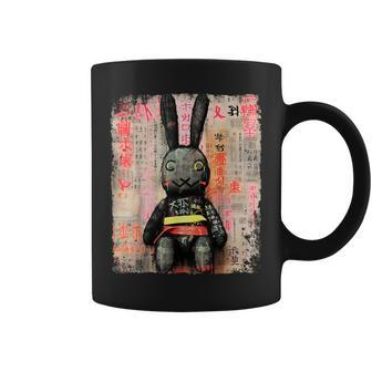 Cyberpunk Rabbit Japanese Futuristic Rabbit Samurei Tassen - Seseable