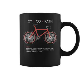 Cycopath Cycling And Bicycle Riders Bike Coffee Mug | Mazezy