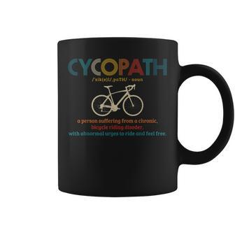 Cycopath Vintage Cycling Road Bike Racing Cyclist Coffee Mug | Crazezy