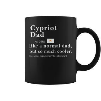 Cypriot Dad Definition Fathers Day Flag Coffee Mug - Monsterry