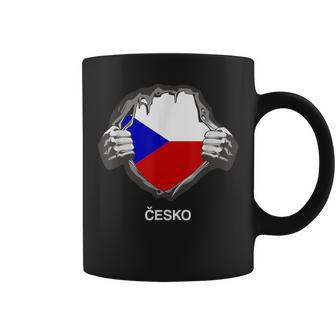 Czech Flag Cesko Heart Pride Roots Tassen - Seseable