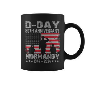 D-Day 2024 80Th Anniversary Normandy 1944 Us Flag Coffee Mug - Seseable