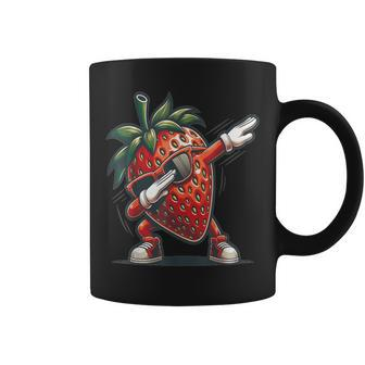 Dab Strawberry Dancing Dabbing Strawberry Fruit Coffee Mug - Seseable