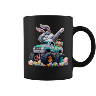 Dabbing Bunny Happy Easter Monster Truck Easter Coffee Mug - Seseable