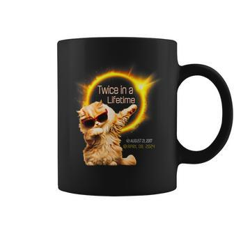 Dabbing Cat Twice In Lifetime Solar Eclipse April 040824 Coffee Mug - Seseable