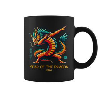 Dabbing Dragon Chinese New Year Of The Dragon 2024 Coffee Mug - Thegiftio UK