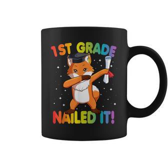 Dabbing Fox 1St Grade Graduation Nailed It Dab Dance Coffee Mug - Monsterry