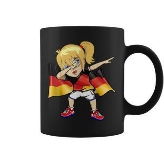 Dabbing Girl German Flag Meme Jersey Dab Coffee Mug - Thegiftio UK