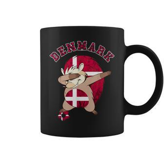 Dabbing Hedgehog Denmark Flag Danish Pride Dansk Denmark Coffee Mug - Thegiftio UK