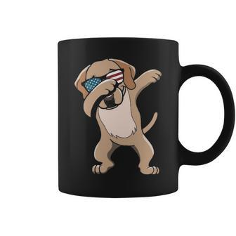 Dabbing Labrador Retriever Dog America Flag Patriotic Merica Murica Pride Free Usa 4Th Of July Coffee Mug | Mazezy