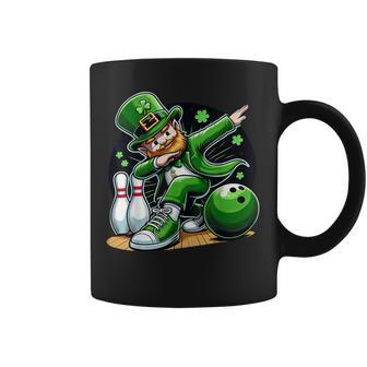 Dabbing Leprechaun Bowling Irish Bowler St Patrick's Day Coffee Mug - Seseable