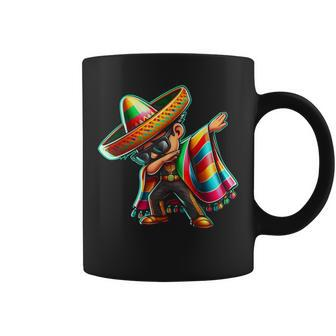 Dabbing Mexican Poncho Cinco De Mayo Boys Toddlers Coffee Mug - Monsterry AU