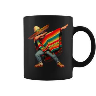 Dabbing Mexican Poncho Cinco De Mayo Boys Toddlers Coffee Mug | Mazezy UK