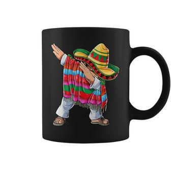 Dabbing Mexican Poncho Cinco De Mayo Dab Sombrero Coffee Mug - Monsterry DE