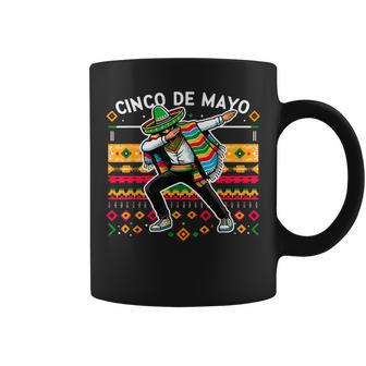 Dabbing Mexican Poncho Cinco De Mayo Fiesta Coffee Mug | Mazezy DE