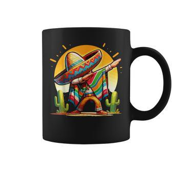Dabbing Mexican Poncho Sombrero Dab Dance Cinco De Mayo Coffee Mug - Seseable