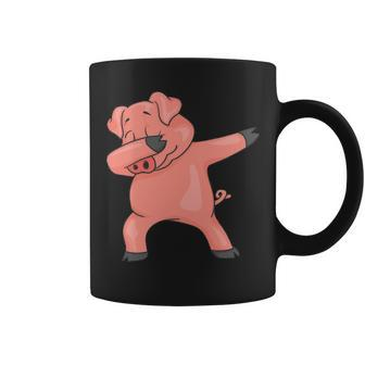 Dabbing Pig Cute Piggy Lovers Farmer Dab Pork Coffee Mug | Mazezy