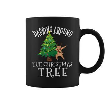 Dabbing Reindeer Dab Rudolph Christmas Tree Coffee Mug - Monsterry