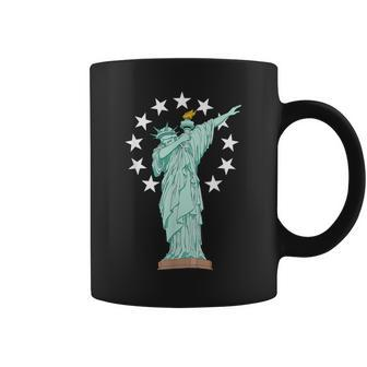 Dabbing Statue Of Liberty-Vintage Betsy Ross American Flag Coffee Mug - Monsterry
