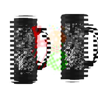 Dachshund Christmas Tree Lights Santa Dog Xmas Coffee Mug | Mazezy