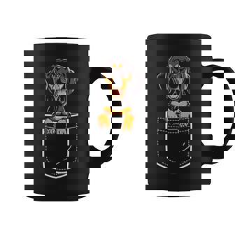 Dachshund In Your Front Pocket Coffee Mug | Mazezy