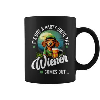 Dachshund Irish Beer Wiener Dog St Patrick's Day Coffee Mug - Monsterry