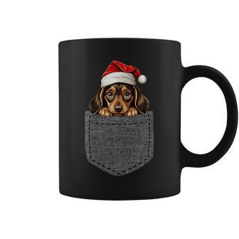 Dachshund Pocket Dog Christmas Black Tassen - Seseable