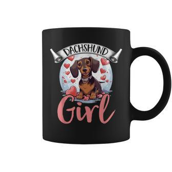 Dachshund Wiener Sausage Dog Dachshund Girl Coffee Mug - Thegiftio UK