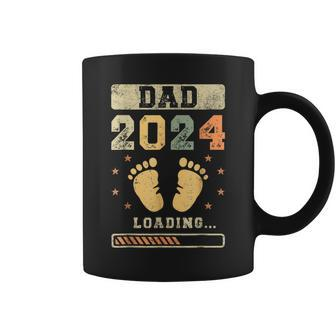 Dad 2024 Loading Fatherhood Fathers Day Coffee Mug - Seseable