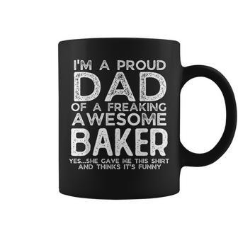 Dad Of Baker Father's Day Personalized Name Coffee Mug - Monsterry CA